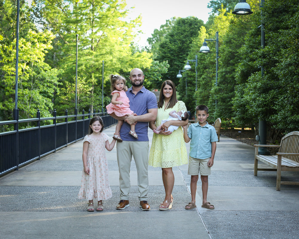 Pastor Phillip Scarnecchia with his wife Erin and their family